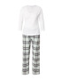 Dorothy Perkins Pijama gri metalic / verde deschis / alb - Pled.ro