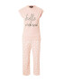 Dorothy Perkins Pijama 'Hello Weekend' auriu / roz / negru / alb - Pled.ro