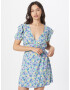 Dorothy Perkins Rochie albastru fumuriu / albastru închis / galben / verde jad / alb - Pled.ro