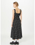 Dorothy Perkins Rochie 'Daisy' negru / alb - Pled.ro