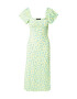 Dorothy Perkins Rochie de vară albastru deschis / galben citron / verde - Pled.ro