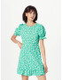 Dorothy Perkins Rochie de vară verde mentă / alb - Pled.ro