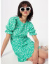 Dorothy Perkins Rochie de vară verde mentă / alb - Pled.ro