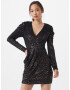 Dorothy Perkins Rochie gri argintiu / negru - Pled.ro