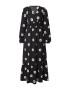 Dorothy Perkins Rochie negru / alb - Pled.ro