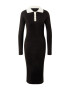 Dorothy Perkins Rochie tricotat negru / alb - Pled.ro