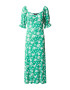 Dorothy Perkins Rochie verde / alb - Pled.ro