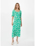 Dorothy Perkins Rochie verde / alb - Pled.ro