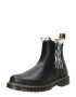 Dr. Martens Ghete chelsea 'Leonore' negru / alb - Pled.ro