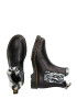 Dr. Martens Ghete chelsea 'Leonore' negru / alb - Pled.ro