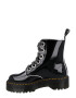 Dr. Martens Ghete cu șireturi 'Molly' negru / alb - Pled.ro