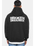 Dropsize Bluză de molton 'Broken Dreams' negru / alb - Pled.ro