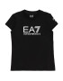 EA7 Emporio Armani Tricou negru / alb - Pled.ro