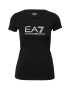 EA7 Emporio Armani Tricou negru / alb - Pled.ro