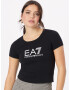 EA7 Emporio Armani Tricou negru / alb - Pled.ro