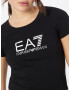 EA7 Emporio Armani Tricou negru / alb - Pled.ro