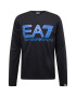 EA7 Emporio Armani Tricou 'T-SHIRT' albastru neon / negru - Pled.ro