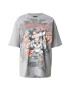 Ed Hardy Tricou 'KILLS SLOWLY' gri / roșu / negru / alb - Pled.ro