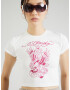 Ed Hardy Tricou roz / alb - Pled.ro