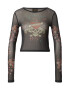 Ed Hardy Tricou roz / roșu / negru / alb - Pled.ro