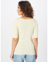 ESPRIT Tricou galben pastel / alb - Pled.ro