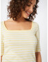 ESPRIT Tricou galben pastel / alb - Pled.ro