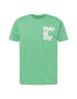 ESPRIT Tricou verde / alb - Pled.ro