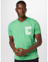 ESPRIT Tricou verde / alb - Pled.ro