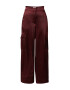 EDITED Pantaloni 'Malena' roșu burgundy - Pled.ro