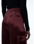 EDITED Pantaloni 'Malena' roșu burgundy - Pled.ro