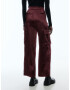 EDITED Pantaloni 'Malena' roșu burgundy - Pled.ro