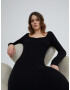 EDITED Rochie tricotat 'Catherine' negru - Pled.ro