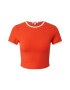 EDITED Tricou 'Lara' roșu orange / alb - Pled.ro