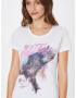 EINSTEIN & NEWTON Tricou 'Crow Time' lila / alb - Pled.ro