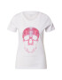 EINSTEIN & NEWTON Tricou 'Light Skull' roz / alb - Pled.ro