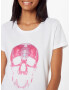 EINSTEIN & NEWTON Tricou 'Light Skull' roz / alb - Pled.ro