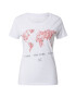 EINSTEIN & NEWTON Tricou 'World' roz / negru / alb - Pled.ro