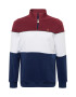 ELLESSE Bluză de molton bleumarin / roșu burgundy / alb - Pled.ro