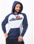 ELLESSE Bluză de molton 'Taliamento' bleumarin / alb - Pled.ro