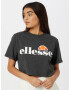 ELLESSE Tricou 'Alberta' gri închis / portocaliu / roșu / alb - Pled.ro