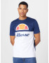 ELLESSE Tricou 'Arbatax' bleumarin / portocaliu / roșu deschis / alb - Pled.ro