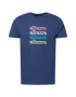 ELLESSE Tricou 'Bravia' bleumarin / galben / roz / alb - Pled.ro