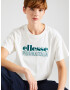 ELLESSE Tricou 'Casaletto' verde petrol / alb murdar - Pled.ro