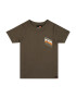 ELLESSE Tricou 'Daniyal' gri / kaki / portocaliu / alb - Pled.ro