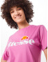 ELLESSE Tricou roz / alb murdar - Pled.ro