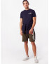 ELLESSE Tricou 'Voodoo' bleumarin / portocaliu / alb - Pled.ro