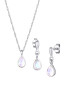 ELLI PREMIUM Set de bijuterii opal / argintiu - Pled.ro