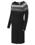 Esprit Maternity Rochie tricotat gri / negru / alb murdar - Pled.ro