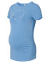 Esprit Maternity Tricou bleumarin / albastru deschis / alb - Pled.ro