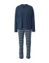 ESPRIT Pijama bleumarin / alb - Pled.ro